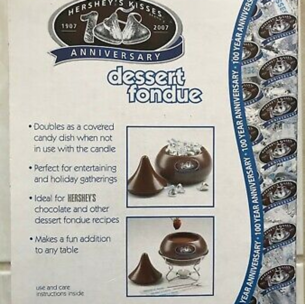 😀Dessert Fondue - 100 Anniversary Hershey's Kisses Brand New unused - Picture 5 of 10